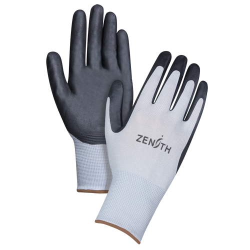 Gants l&eacute;gers enduits et respirants, 9/Grand, R&ecirc;vetement Mousse de nitrile, Calibre 13, Enveloppe en Polyester St. Lawrence Industrial & Safety Supply