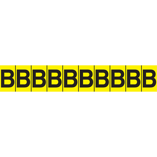Individual Adhesive Letter Markers, E, 1" H, Black on Yellow St. Lawrence Industrial & Safety Supply