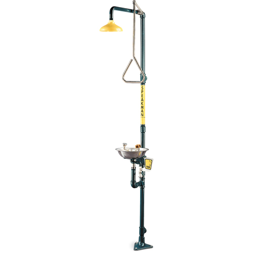 Combinaison de douche & douche oculaire/faciale a&eacute;r&eacute;e Safe-T-Zone St. Lawrence Industrial & Safety Supply