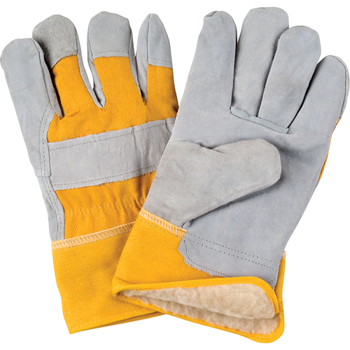 Gants d'ajusteur doubl&eacute;s pour l'hiver de premi&egrave;re qualit&eacute;, T-Grand, Paume en Cuir de vache refendu, Doublure en Boa St. Lawrence Industrial & Safety Supply