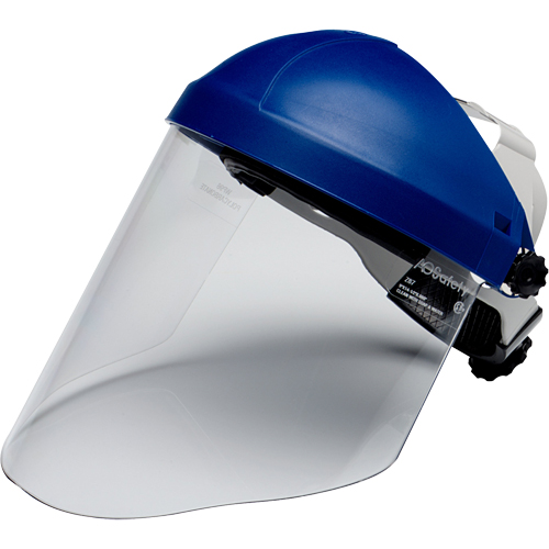 Ratchet Headgear with Faceshield, Polycarbonate, Ratchet Suspension St. Lawrence Industrial & Safety Supply