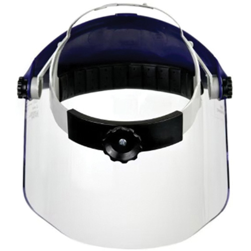 Ratchet Headgear with Faceshield, Polycarbonate, Ratchet Suspension St. Lawrence Industrial & Safety Supply