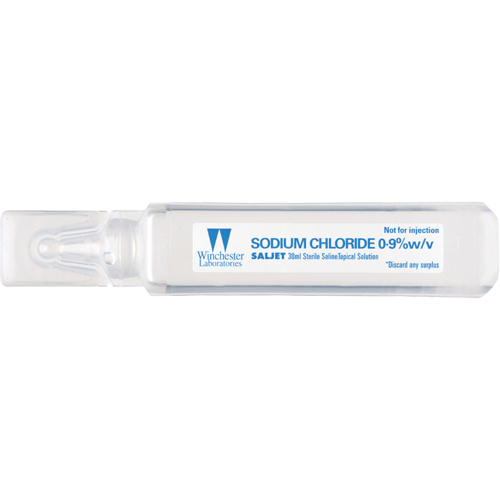 Saljet Single Dose Saline Solution, 1.01 oz. St. Lawrence Industrial & Safety Supply