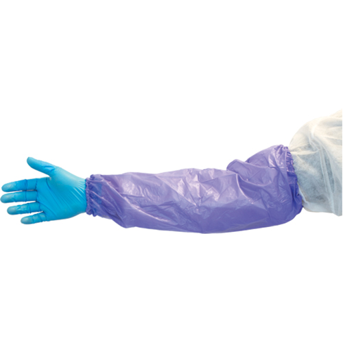 Manches l&eacute;g&egrave;res, Longueur de 18", Vinyle, Bleu St. Lawrence Industrial & Safety Supply