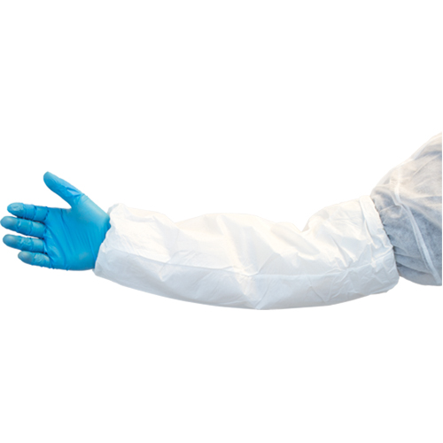 Lightweight Sleeves, 18" long, Vinyl, White St. Lawrence Industrial & Safety Supply