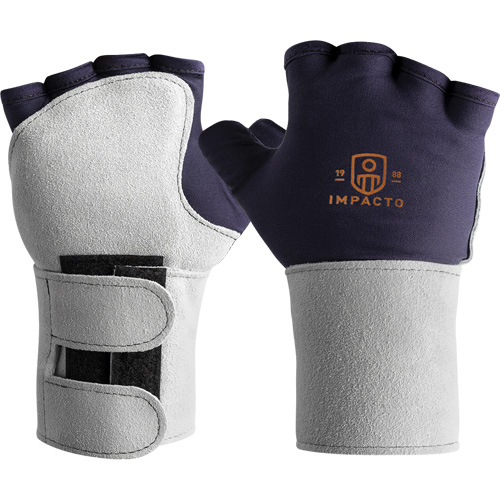 Gant antichocs avec support de poignet, Petit, Paume en Synth&eacute;tique, Poignet &agrave; enfiler St. Lawrence Industrial & Safety Supply