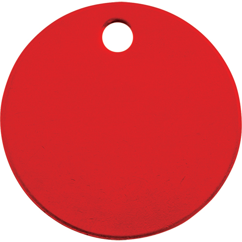 Blank Tags, Aluminum, 1.5" dia St. Lawrence Industrial & Safety Supply