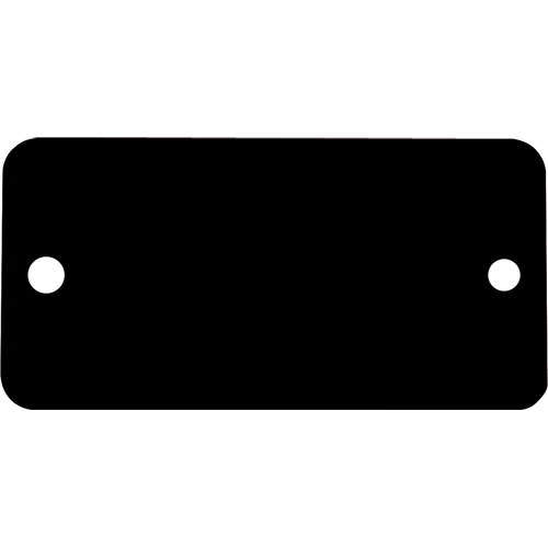 Blank Tags, Aluminum, 3" W x 1" H St. Lawrence Industrial & Safety Supply