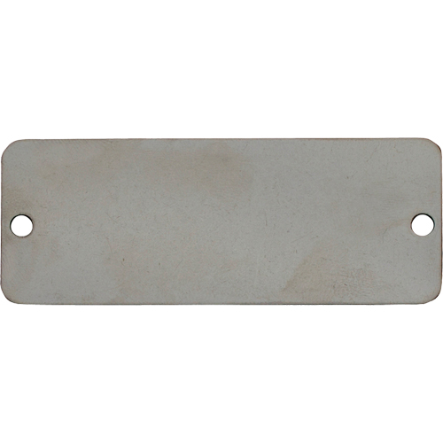 Blank Tags, Stainless Steel, 3" W x 1" H St. Lawrence Industrial & Safety Supply