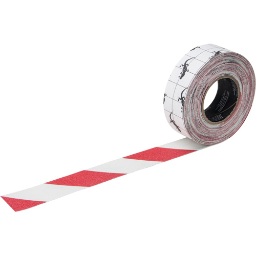 Ruban antid&eacute;rapant de premi&egrave;re qualit&eacute;, 2" x 60', Rouge & blanc St. Lawrence Industrial & Safety Supply