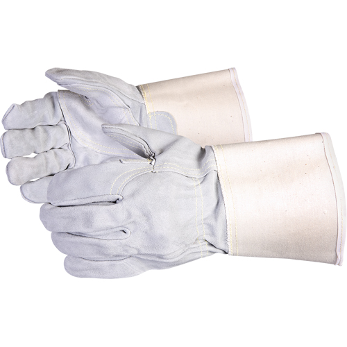 Gants r&eacute;sistant &agrave; la coupure de qualit&eacute; sup&eacute;rieure pour ajusteur Endura , Moyen, Paume en Cuir de vache refendu St. Lawrence Industrial & Safety Supply