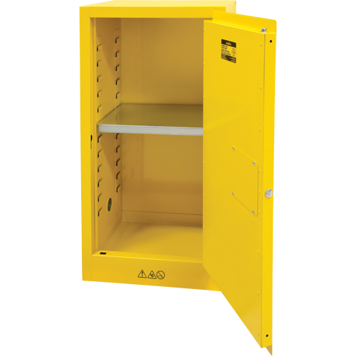 Armoire pour produits inflammables, 16 gal., 1 Porte(s), 23" La x 44" h x 18" p St. Lawrence Industrial & Safety Supply