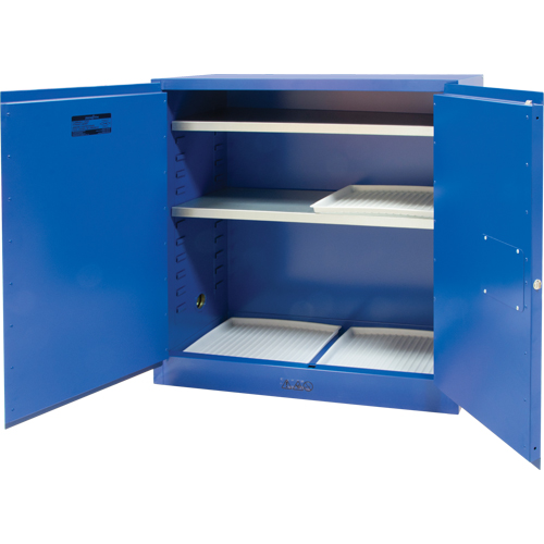 Corrosive Liquids Cabinet, 30 gal., 43" x 44" x 18" St. Lawrence Industrial & Safety Supply