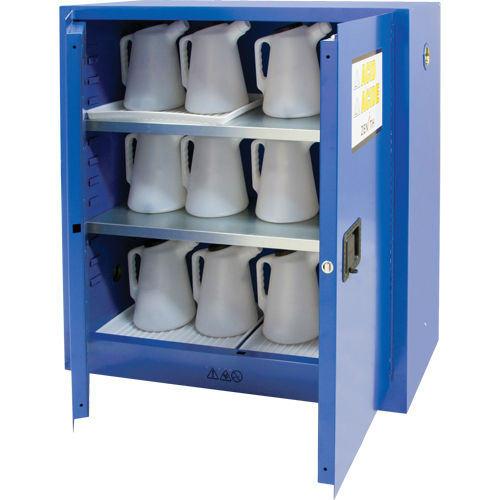 Corrosive Liquids Cabinet, 30 gal., 43" x 44" x 18" St. Lawrence Industrial & Safety Supply