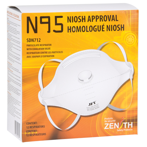 Respirateur contre les particules, N95, Certifi&eacute; NIOSH, Moyen/grand St. Lawrence Industrial & Safety Supply