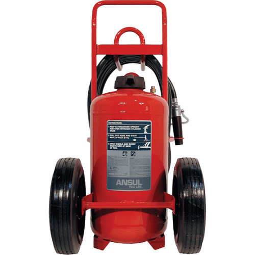 Extincteurs Red Line sur roues, BC, Capacit&eacute; 125 lb St. Lawrence Industrial & Safety Supply