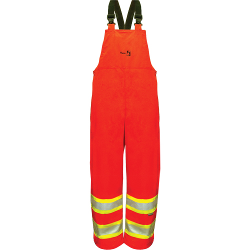 Hi-Vis FR/PU Safety Rain Bib Pants, 4X-Large, Orange St. Lawrence Industrial & Safety Supply