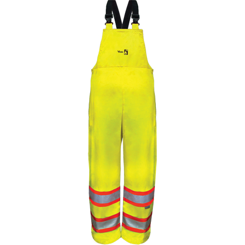 Pantalons &agrave; bavette de s&eacute;curit&eacute; imperm&eacute;ables ignifuges haute visibilit&eacute; en polyur&eacute;thane, 4T-Grand St. Lawrence Industrial & Safety Supply