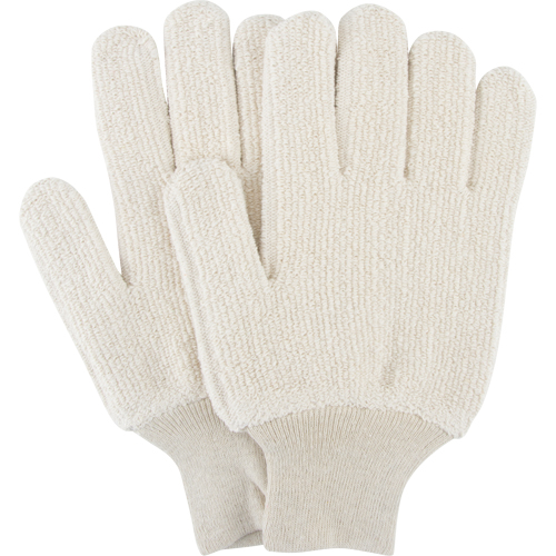 Gants r&eacute;sistants &agrave; la chaleur, Tissu &eacute;ponge, Grand, Prot&egrave;ge jusqu'&agrave; 212° F (100° C) St. Lawrence Industrial & Safety Supply