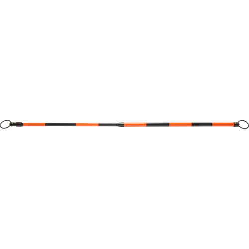 Barre pour c&ocirc;ne de circulation r&eacute;tractable, Longueur d&eacute;ploy&eacute;e de 7' 5'', Noir/Orange St. Lawrence Industrial & Safety Supply