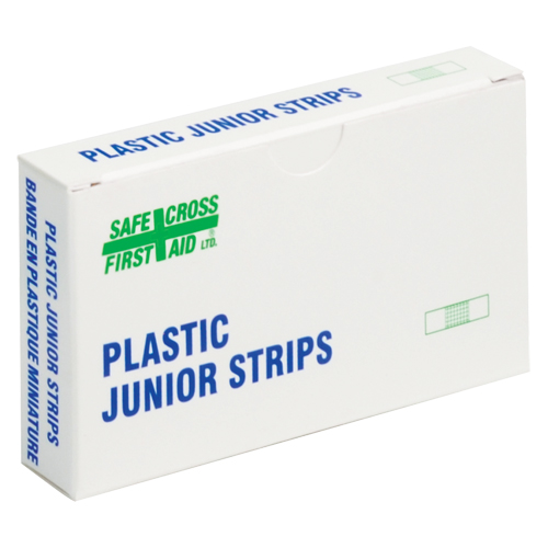 Junior Strips Bandages, Rectangular/Square, 1-1/2", Plastic, Non-Sterile St. Lawrence Industrial & Safety Supply