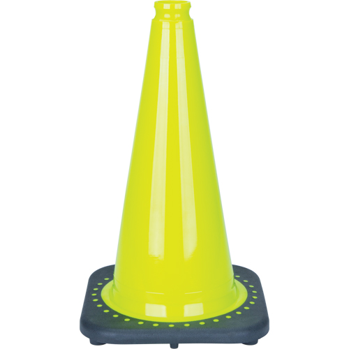 C&ocirc;ne de signalisation de premi&egrave;re qualit&eacute;, 18", Vert lime St. Lawrence Industrial & Safety Supply