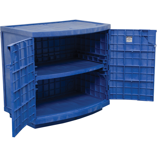 Armoire en poly&eacute;thyl&egrave;ne pour produits corrosifs et acides, 24 gal., 36" x 35" x 25" St. Lawrence Industrial & Safety Supply