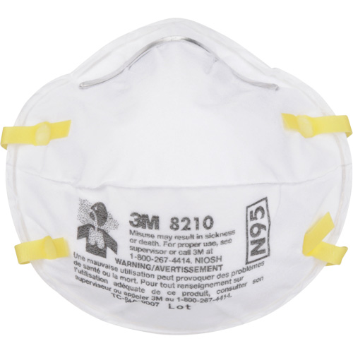 Respirateurs contre les particules 8210, N95, Certifi&eacute; NIOSH St. Lawrence Industrial & Safety Supply