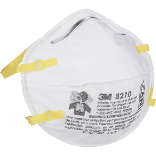 Respirateurs contre les particules 8210, N95, Certifi&eacute; NIOSH St. Lawrence Industrial & Safety Supply