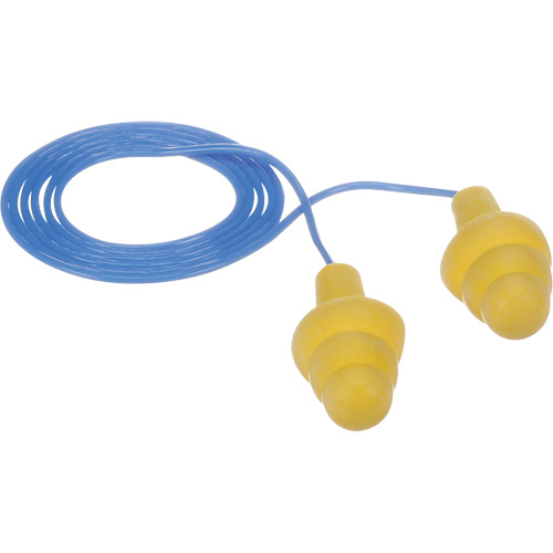 E-A-R Ultrafit Premolded Earplugs, Corded, Bulk - Polybag, 25 dB NRR, One-Size St. Lawrence Industrial & Safety Supply