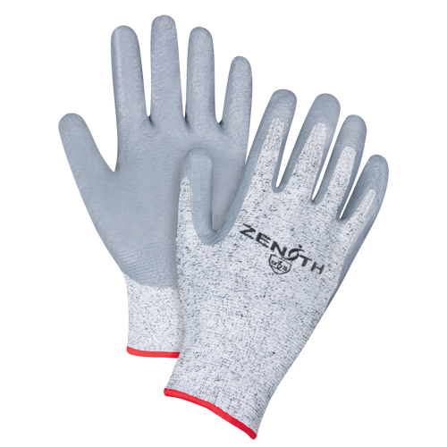 Gants &eacute;lastiques sans coutures r&eacute;sistants &agrave; la coupe, Taille Petit/7, Calibre 13, Rev&ecirc;tement Nitrile, Enveloppe en PEHP, ANSI/ISEA 105 niveau 2/EN 388 niveau 3 St. Lawrence Industrial & Safety Supply