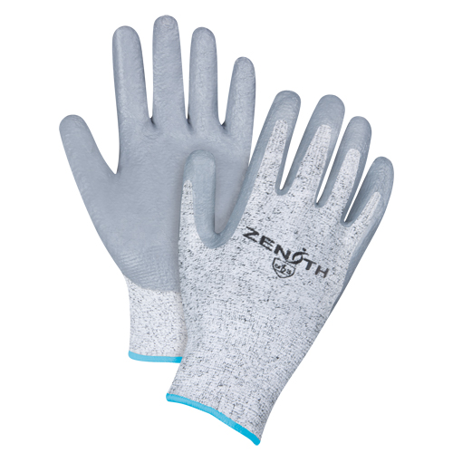 Gants &eacute;lastiques sans coutures r&eacute;sistants &agrave; la coupe, Taille T-Grand/10, Calibre 13, Rev&ecirc;tement Nitrile, Enveloppe en PEHP, ANSI/ISEA 105 niveau 2/EN 388 niveau 3 St. Lawrence Industrial & Safety Supply