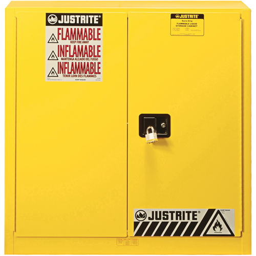 Armoire de s&eacute;curit&eacute; pour produits inflammables Ex Sure-Grip, 30 gal., 2 Porte(s), 36" La x 35" h x 24" p St. Lawrence Industrial & Safety Supply