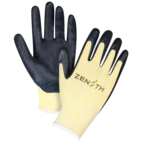 Gants r&eacute;sistants &agrave; la coupe avec prise sup&eacute;rieure, Taille 12/3T-Grand, Calibre 13, Rev&ecirc;tement Mousse de nitrile, Enveloppe en Aramide, ANSI/ISEA 105 niveau 3/EN 388 niveau 5 St. Lawrence Industrial & Safety Supply