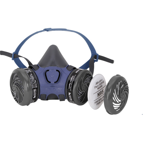 Respirateur &agrave; demi-masque 7000 pr&eacute;-assembl&eacute; pour la peinture pulv&eacute;ris&eacute;e/pesticides, &eacute;lastom&egrave;re/Thermoplastique, Moyen St. Lawrence Industrial & Safety Supply