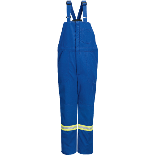 Salopettes isol&eacute;es de luxe r&eacute;sistantes aux flammes avec bandes r&eacute;fl&eacute;chissantes, Hommes, 3T-Grand, Bleu marine St. Lawrence Industrial & Safety Supply