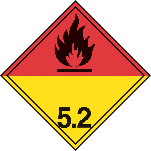 &eacute;tiquettes d'exp&eacute;dition TMD, Classe 5,2, Peroxydes organiques, Vinyle St. Lawrence Industrial & Safety Supply