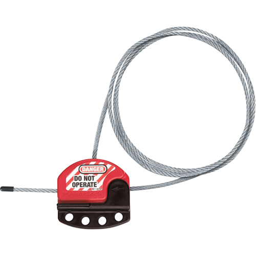 Dispositifs de verrouillage &agrave; c&acirc;ble ajustable, Longueur de 3' St. Lawrence Industrial & Safety Supply