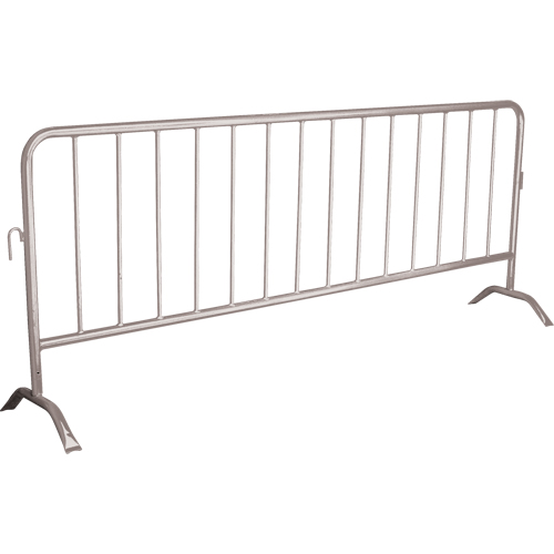 Barri&egrave;re portative, Emboîtables, 102" lo x 40" h, Argent St. Lawrence Industrial & Safety Supply