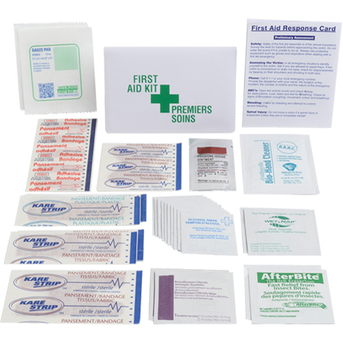 Trousses de premiers soins promotionnelles, Dispositif m&eacute;dical Classe 1, Portefeuille St. Lawrence Industrial & Safety Supply