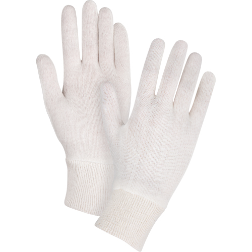 Mediumweight Inspection Gloves, Poly/Cotton, Knit Wrist Cuff, Ladies St. Lawrence Industrial & Safety Supply