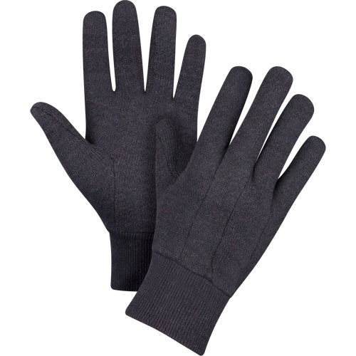 Jersey Gloves, Large, Brown, Unlined, Knit Wrist St. Lawrence Industrial & Safety Supply