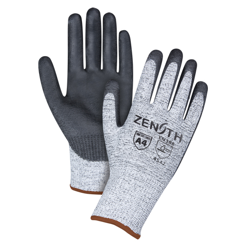 Seamless Stretch Cut-Resistant Gloves, Size Large/9, 13 Gauge, Polyurethane Coated, HPPE Shell, ANSI/ISEA 105 Level 4/EN 388 Level 5 St. Lawrence Industrial & Safety Supply
