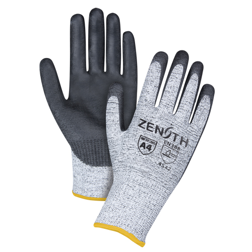 Gants &eacute;lastiques sans coutures r&eacute;sistants &agrave; la coupe, Taille 2T-Grand/11, Calibre 13, Rev&ecirc;tement Polyur&eacute;thane, Enveloppe en PEHP, ANSI/ISEA 105 niveau 4/EN 388 niveau 5 St. Lawrence Industrial & Safety Supply