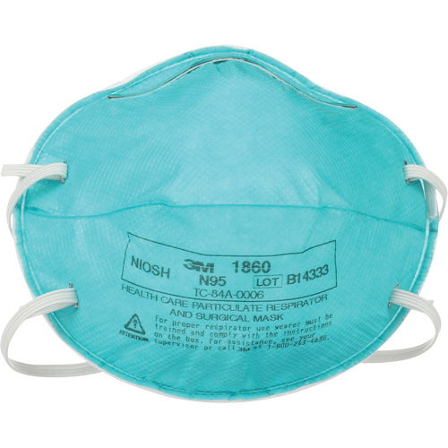 1860 Particulate Healthcare Respirator, N95, NIOSH Certified St. Lawrence Industrial & Safety Supply