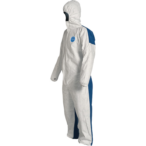 Hooded Coveralls, 3X-Large, Blue/White, Tyvek&reg; 400 D St. Lawrence Industrial & Safety Supply