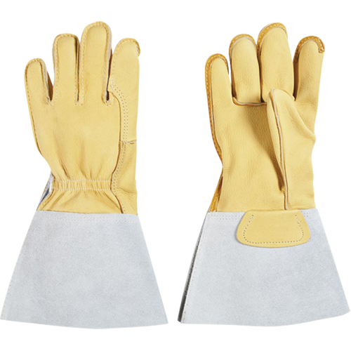Lineman's Glove, Large, Grain Cowhide Palm, Cotton Inner Lining St. Lawrence Industrial & Safety Supply