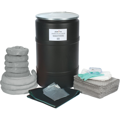 Spill Kit, Universal, Drum, 55 US gal. Absorbancy St. Lawrence Industrial & Safety Supply