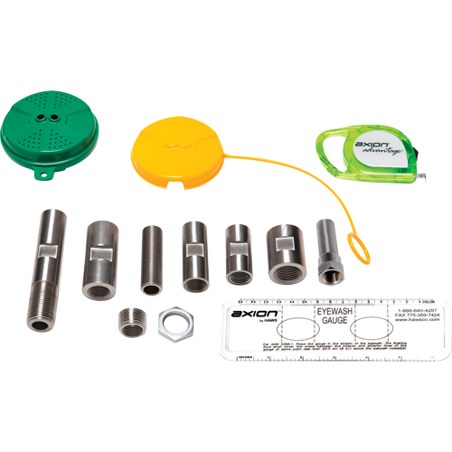 Trousse de mise &agrave; niveau pour douche oculaire/faciale Axion Advantage avec t&ecirc;te de douche oculaire/faciale en plastique ABS vert St. Lawrence Industrial & Safety Supply