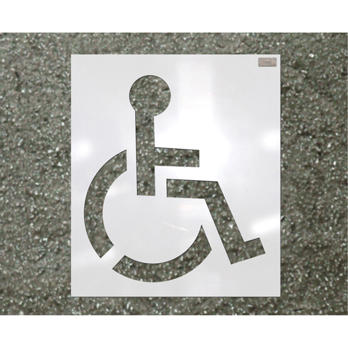 Parking Lot Stencils, Pictogram, 39" St. Lawrence Industrial & Safety Supply